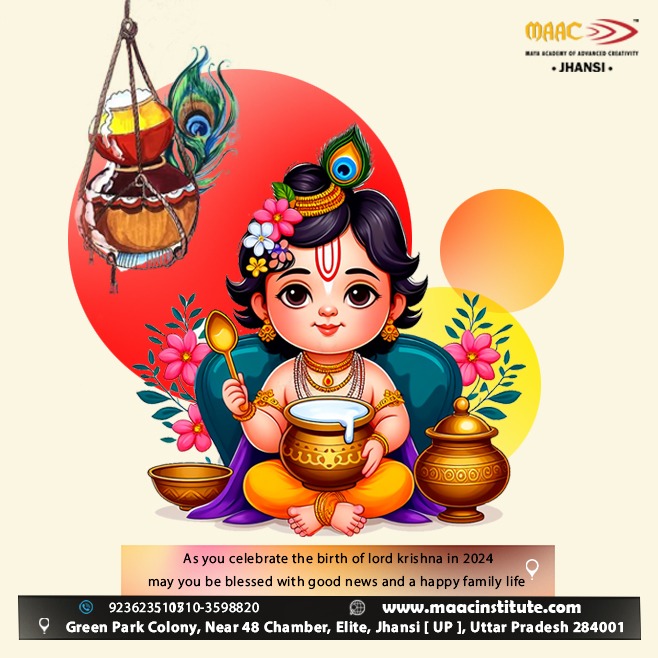 MAAC Jhansi — Festival Greeting Poster